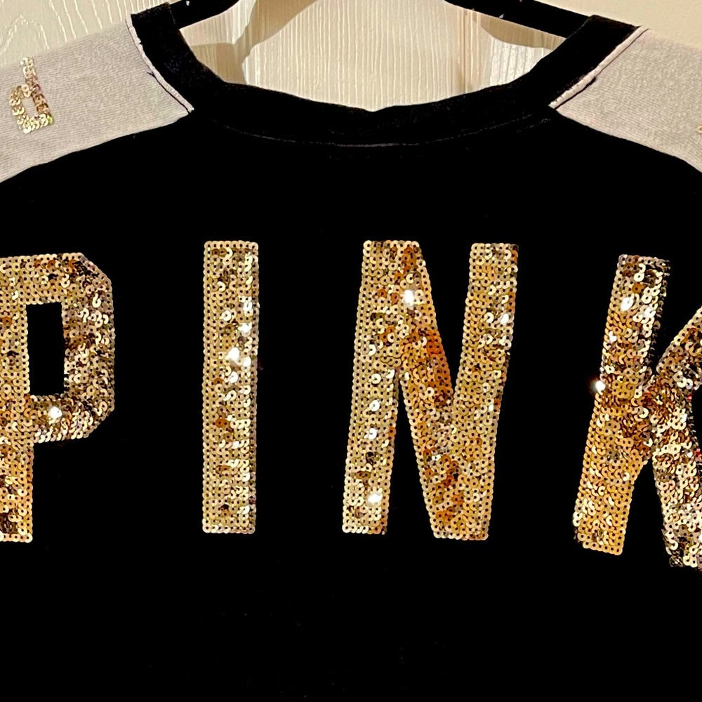 Long sleeve PINK sparkly top